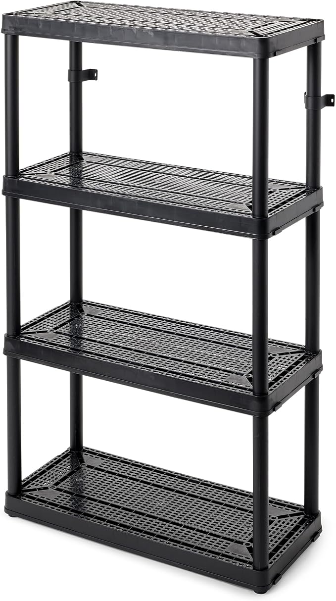 Gracious Living 4 Shelf Fixed Height Ventilated Medium Duty Storage Unit 14 x by GraciousLiving
