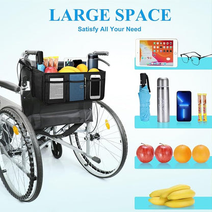 Dotday Wheelchair Backpack, Wheelchair Basket - Image 4