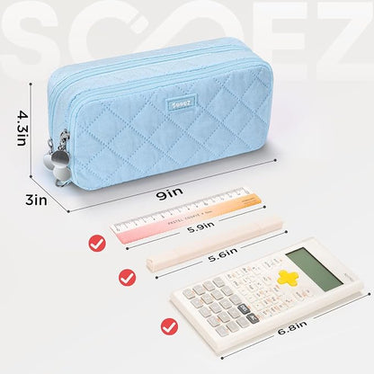Sooez Large Pencil Case Pouch, Extra Big Pencil Bag - Image 5