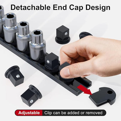 FivePears 3PCS 360° Socket Organizer Twist Lock, 3/8 1/4 1/2 Socket Storage - Image 4