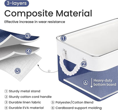 13.8x9.8x6.7 Inch Fabric Small Storage Bins - Image 2