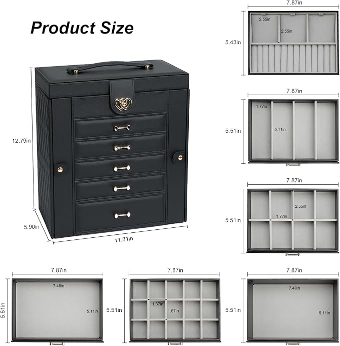 Large Jewelry Organizers and Storage, Large Jewelry Box - Image 7