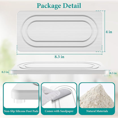 2 PCS Water Absorbing Stone Tray - Image 2