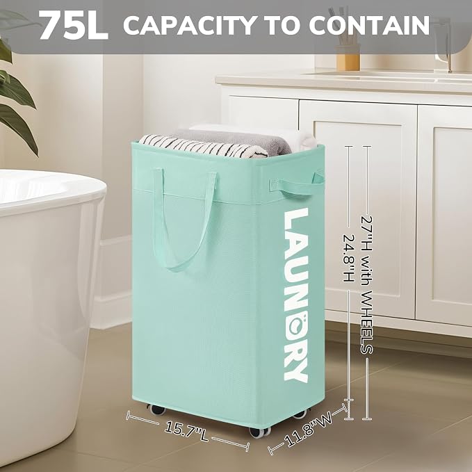 Goodpick Rolling Laundry Basket - Image 2