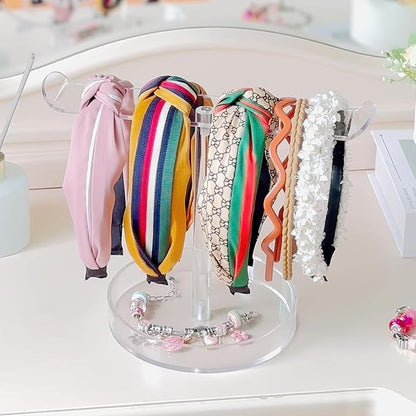 Bigfety Acrylic Headband Holder Organizer, Hair Hoop Display Stand, 1 Pack - Image 4