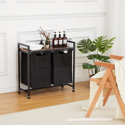 Laundry Sorter 2 Section, Laundry Hamper - Image 8