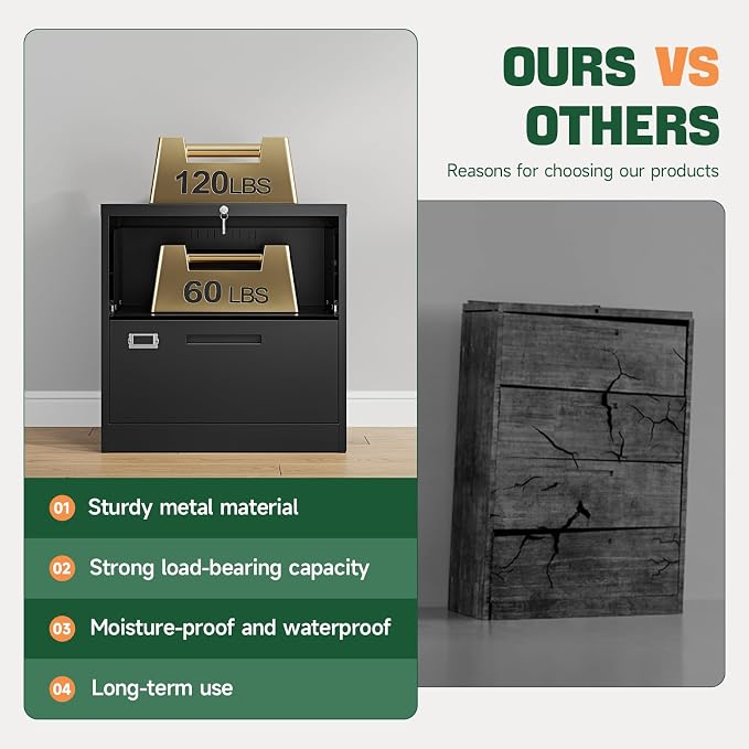 Letaya 2 Drawer File Cabinet - Image 6