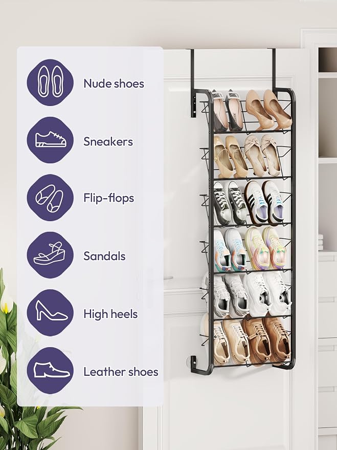 SWTYMIKI Over the Door Shoe Organizer - Image 4