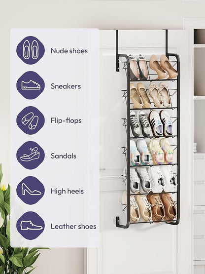 SWTYMIKI Over the Door Shoe Organizer - Image 4