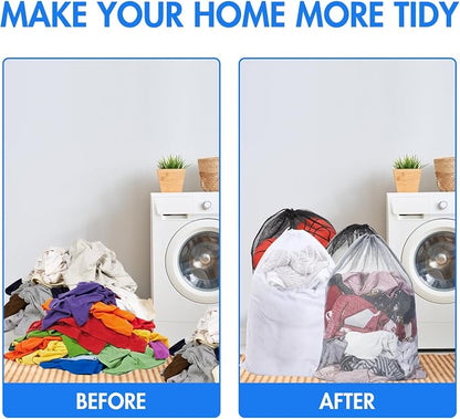 Berlune Large Mesh Laundry Bags, 24 x 36 Inch Bulk Wash Set - Image 4