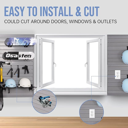 Slatwall Panels Garage Slat Wall Storage Systems 4'x 8', Slat Wall Paneling - Image 3