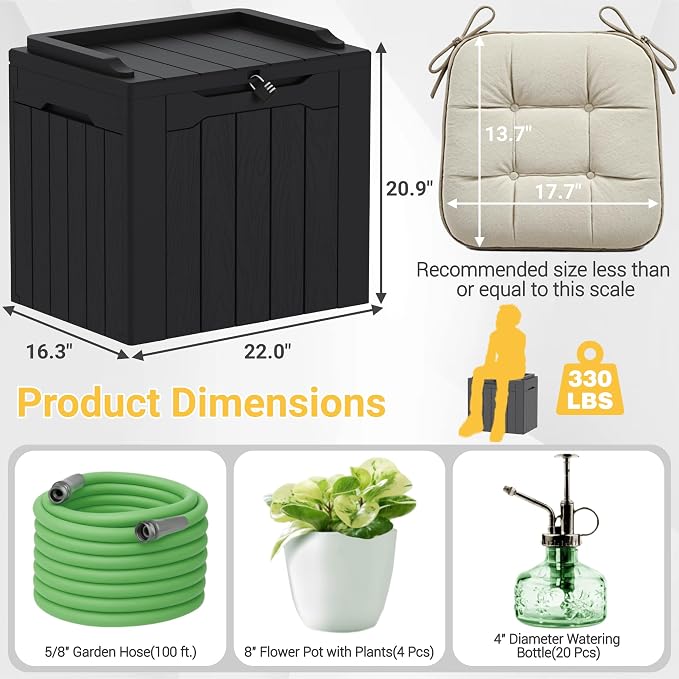 Greesum Outdoor Storage Box 31 Gallon Storage Box - Image 7