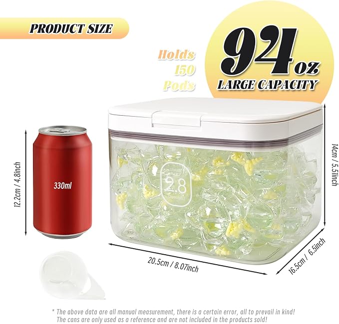 Laundry Pod Holder with Lid - Image 2