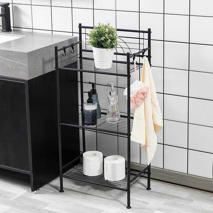 L&H UNICO 3-Tier Free Standing Wire Rack Durable Metal Shelving Storage Unit - Image 3