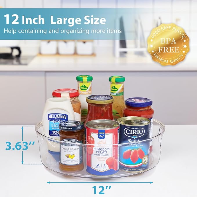 GUZON 4 Pack Lazy Susan Organizer - Image 5