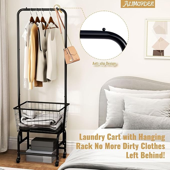 ALIMORDEN Rolling Laundry Cart - Image 6