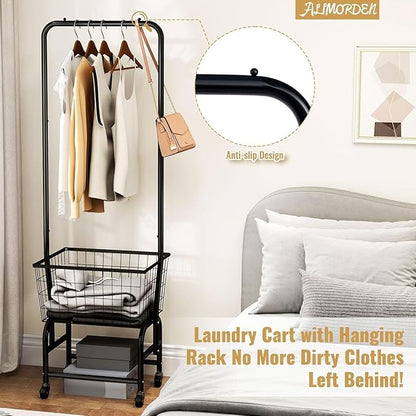 ALIMORDEN Rolling Laundry Cart - Image 6