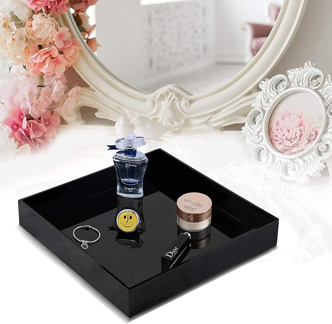 Waterproof Acrylic Vanity Tray, Remote Control Sturdy Valet Tray Organizer - Image 5