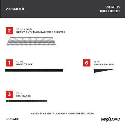 ClosetMaid MaxLoad Heavy Duty Wall Shelf Kit - Image 3