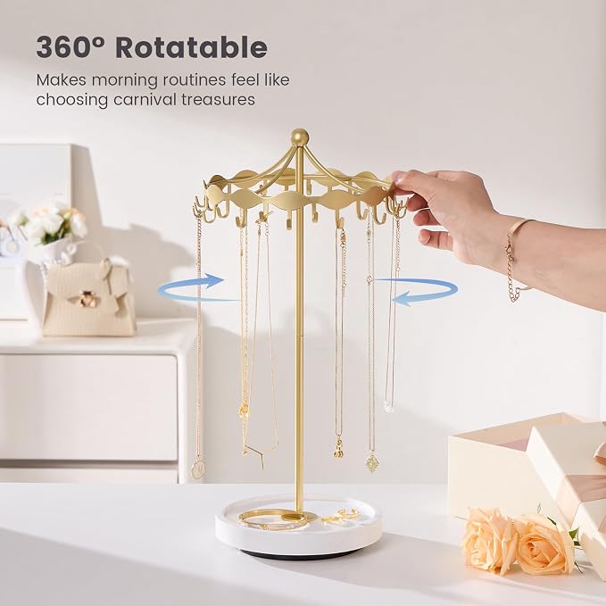 Lolalet Rotating Necklace Holder Stand - Image 2