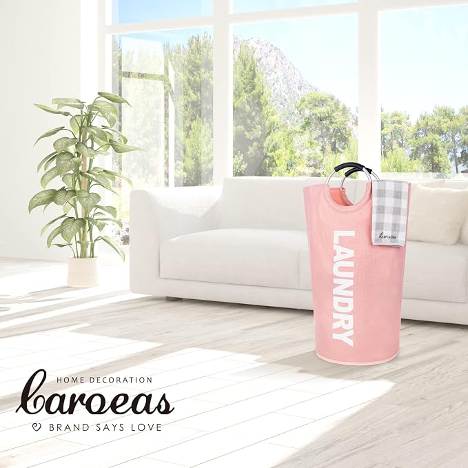 Caroeas 90L Laundry Basket, Waterproof Laundry Hamper, Laundry Bag - Image 2