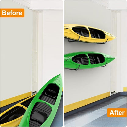 WALMANN Kayak Storage Rack, Wall Mount Kayak Hooks - Image 8
