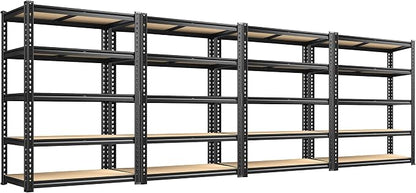 72.12" H Garage Shelving, Storage Shelves Load 2100LBS, 5-Tier Adjustable by Durayloly