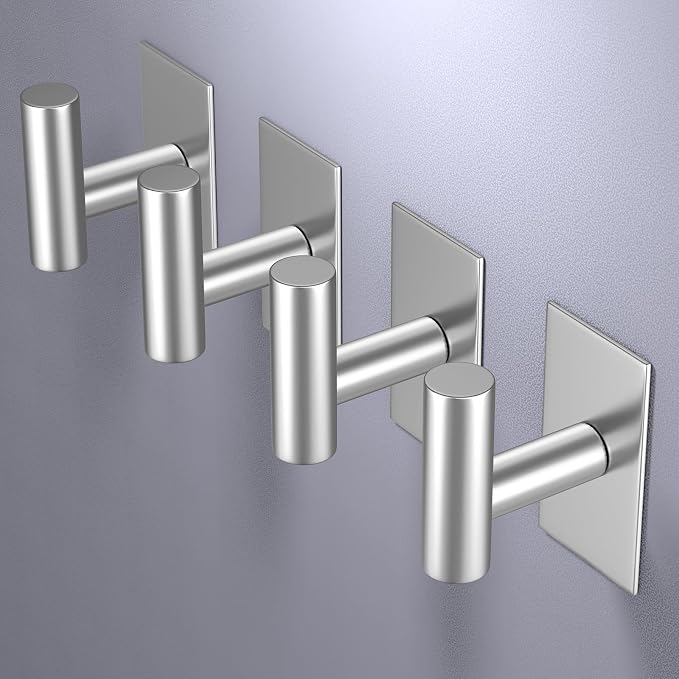 VAEHOLD Wall Towel Hooks, Heavy Duty Sticky Holder Waterproof Towel Hooks - Image 3