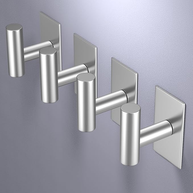 VAEHOLD Wall Towel Hooks, Heavy Duty Sticky Holder Waterproof Towel Hooks - Image 7