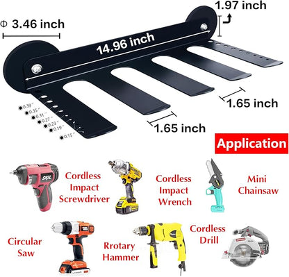 MUTUACTOR Power Tool Organizers and Storage Garage Drill Drivers Shelves - Image 5