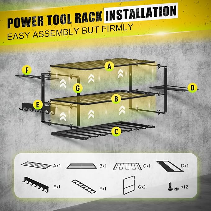 Power Tool Organizer Wall Mount - Image 2