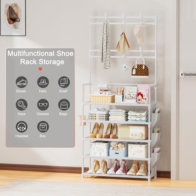 Shoe Rack 5 Tier Shoe Organizer Storage 15-20 Pairs - Image 8