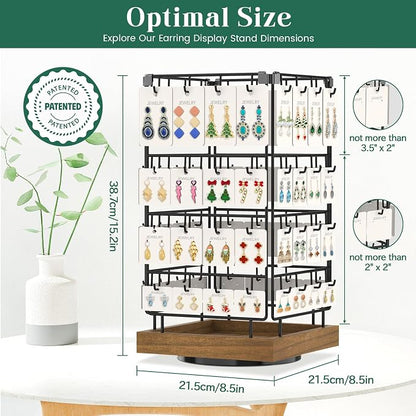 EsLuker.ly Rotating Earring Display Holder Stand - Image 5