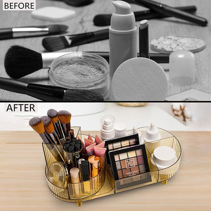 Cosmetic Makeup Storage Organizer, Countertop Makeup Perfume, Rotating Makeup - Image 4