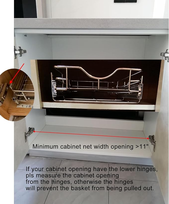 DINDON Pull Out Cabinet Organizer, Pull Out Drawers - Image 3
