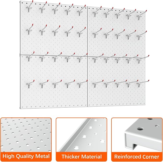 TORACK Metal Pegboard Panels and Hooks - Image 5