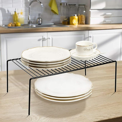 Kitchen Cabinet Shelf Organizer Set of 5, Large Metal Wire Pantry Storage - Image 6