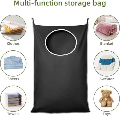 KEEPJOY XL 2-Pack Door Hanging Laundry Hamper, Size 36.5X22.5 Inch Door Hamper - Image 7