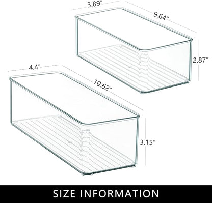 Qilinba 8 PACK Drawer Organizers Deep Drawer Organizer Bins Silverware - Image 2