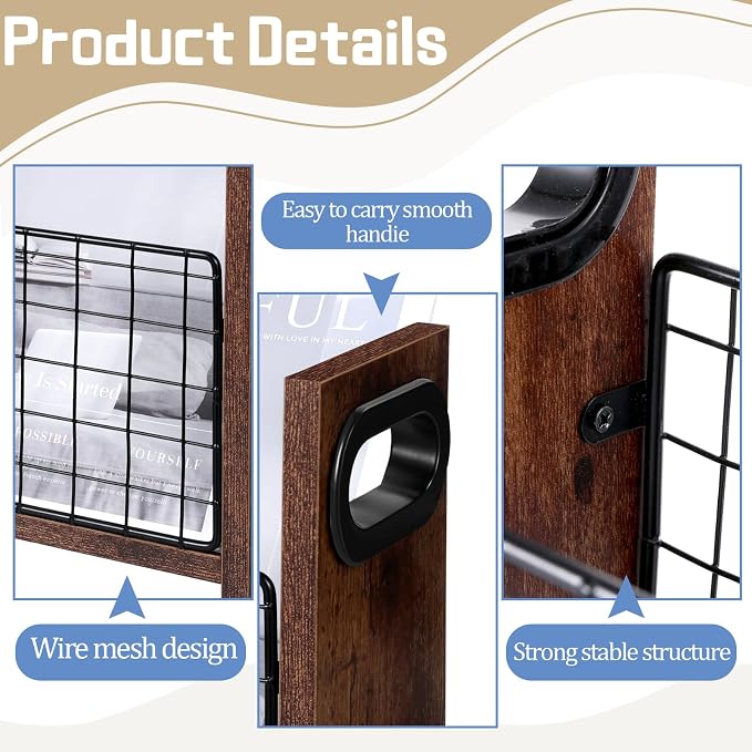 SynHHergyx Magazine Holder Magazine Book Holder Slim Magazine Rack Floor - Image 3