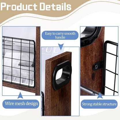 SynHHergyx Magazine Holder Magazine Book Holder Slim Magazine Rack Floor - Image 3