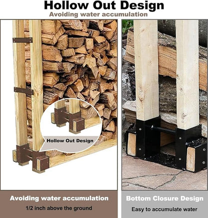 Outdoor Firewood Rack Bracket Kit - Image 5