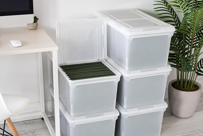 IRIS USA 5-Pack 44 Qt. Letter File Box - Image 10
