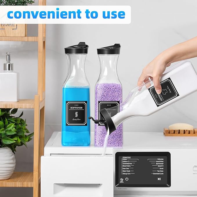 Laundry Detergent Dispenser, 54oz Fabric Softener Dispenser, Plastic Liquid - Image 4