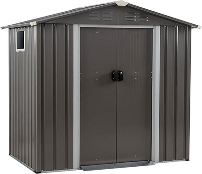 Vongrasig 6x4 FT Outdoor Storage Shed, Metal Graden Shed - Image 7