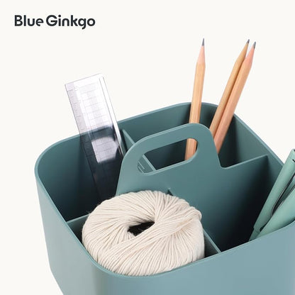 BLUE GINKGO Small Stackable Organizer Caddy – Korean-Made Portable Tote - Image 7