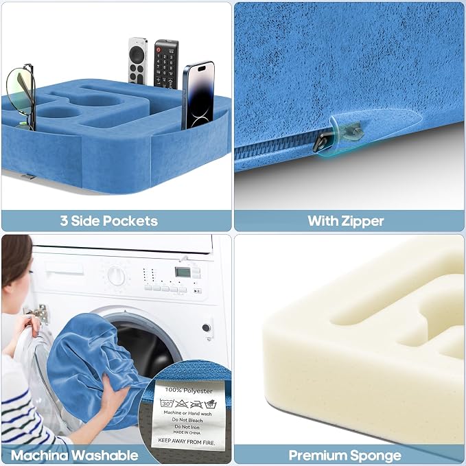 Couch Cup Holder Pillow, Sofa and Bed Caddy - Image 6