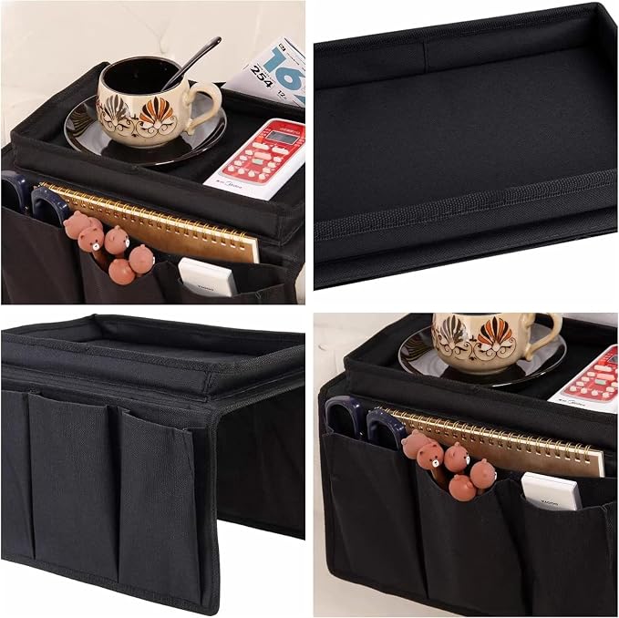 Sofa Armrest Organizer with Cup Holder No-Slip Couch Sofa Armrest Organiser - Image 3