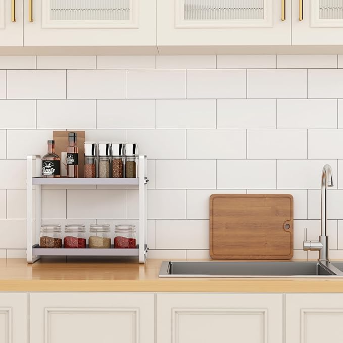 Bathroom Counter Organizer, Bathroom Countertop Organizer, Counter Shelf - Image 2