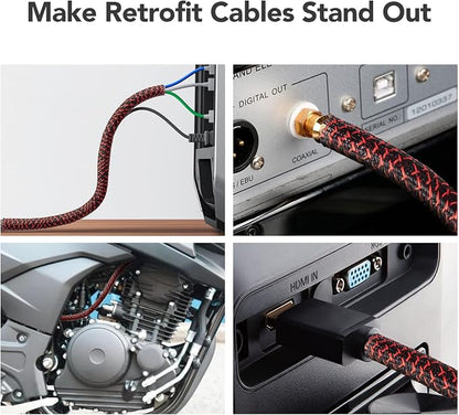 AGPTEK Cable Sleeve Cover, 10ft - Image 3